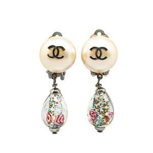Chanel Cc Logo Clip-On Earrings Silver- #207566C72B